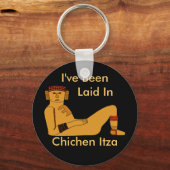 チャックモールシャコモールレイドバックデザイン任意の文字 キーホルダー (正面)