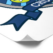 チャック名とは文字Cに緑の紋を付ける ポスター (角)