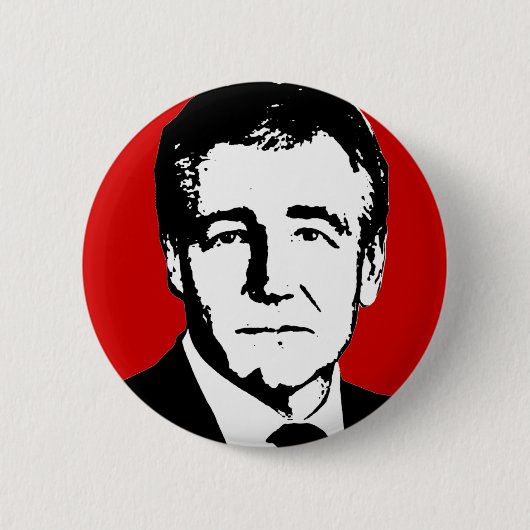 チャックHagel 缶バッジ (正面)