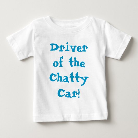 チャッタカーの運転手 楽しい ベビーTシャツ (正面)