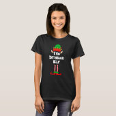 チャットするエルフのマッチングファミリーグループ クリスマスパーティー P Tシャツ (正面フル)