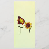 チャットのメニューを結婚持つ2つのDaylilies メニュー (裏面)