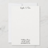 チャットガーデンフローラ春ウッドボホ素朴結婚ズ 招待状 (裏面)