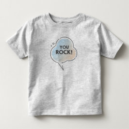 チャットクラウドの絵文字でロックオンと伝えるテキスト トドラーTシャツ