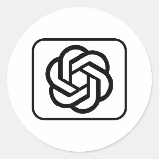 チャットゲプトのロゴシール ラウンドシール