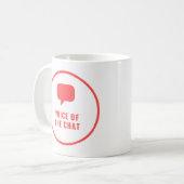 チャットコーヒーマグの音声 コーヒーマグカップ (正面左)