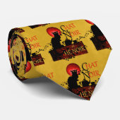 チャットノワールとテノワール、ブラックキャットブラックティー ネクタイ (ロール)