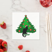 チャットノワールのクリスマス スタンダードカクテルナプキン (インサイチュ)