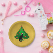 チャットノワールのクリスマス ペーパープレート (パーティー)