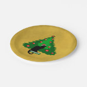 チャットノワールのクリスマス ペーパープレート (アングル)