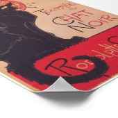 チャットノワール黒猫ヴィンテージポスター ポスター (角)