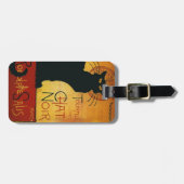 チャットノワール – 黒猫の荷物タグ ラゲッジタグ (正面横)