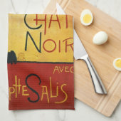 チャットノワール – Black Cat キッチンタオル (四つ折り)