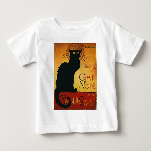 チャットノワール – Black Cat ベビーTシャツ (正面)