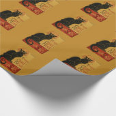 チャットノワール – Black Cat Christmas Wrapping紙 ラッピングペーパー (角)