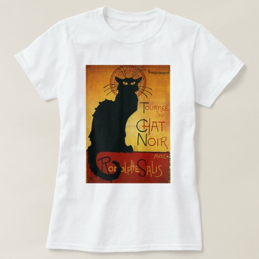 チャットノワール – Black Cat Tシャツ (デザイン正面)