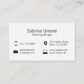 チャットバブルアイコン | ネットワーク | マーケティング 名刺 (裏面)