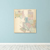 チャットフィールドの地図,カレドニアの地図,ミン キャンバスプリント (インサイチュ (ウッドフロア))