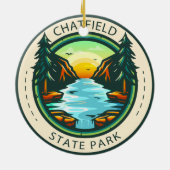 チャットフィールド州パークコロラドバッジ セラミックオーナメント (裏面)