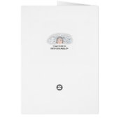 チャットボックスのカスタマイズ可能な記念日カード (裏面)