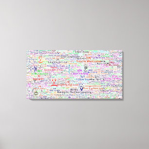 チャットリンゴアート キャンバスプリント
