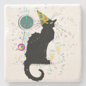 チャット新年 ストーンコースター (正面)