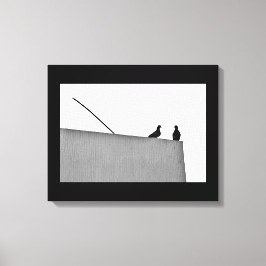 チャット時間 キャンバスプリント (正面)