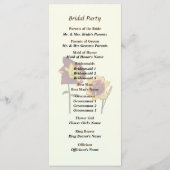 チャット結婚式 プログラムを持つ2つのデイリー プログラム (裏面)