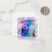 *~*チャット?人間関係AP63フラットノートカード ノートカード (正面/裏面インサイチュ)