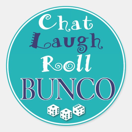 チャット，笑転がう- bunco ラウンドシール (正面)