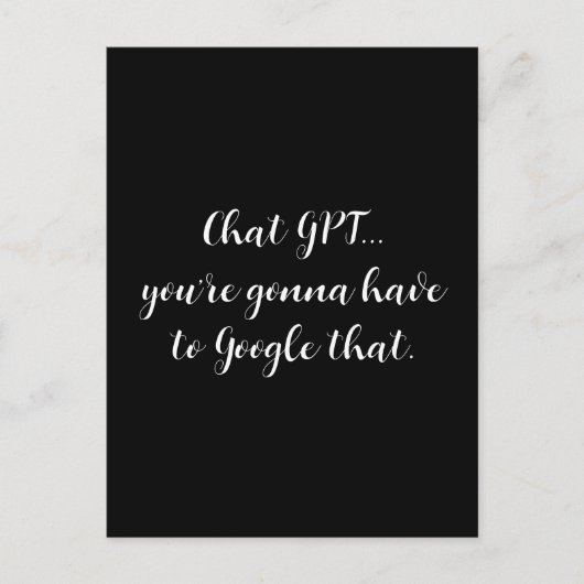 チャットGPTポストカード ポストカード (正面)