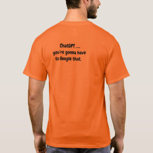 チャットGPTメンズTシャツ – Googleに行くつもり Tシャツ