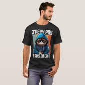 チャットJ'Peux Pas I j'peux pas je bois du cafe 1 Tシャツ (正面フル)
