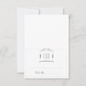 チャッパの下のユダヤ教式場でのエスコートカード 招待状 (正面)