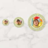 チャッパーソナライズされたド誕生日ライムクリームカスタム コンフェッティ (正面)