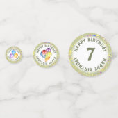 チャッパーソナライズされたド誕生日ライムクリームカスタム コンフェッティ (裏面)