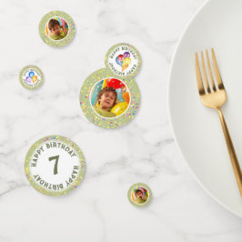 チャッパーソナライズされたド誕生日ライムクリームカスタム コンフェッティ