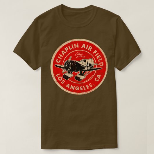 チャップリン飛行場 Tシャツ (デザイン正面)