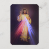 チャップレット金ゴールドの神の慈悲祈りの言葉 エンクロージャーカード (正面)