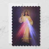 チャップレット金ゴールドの神の慈悲祈りの言葉 シーズンカード (正面)