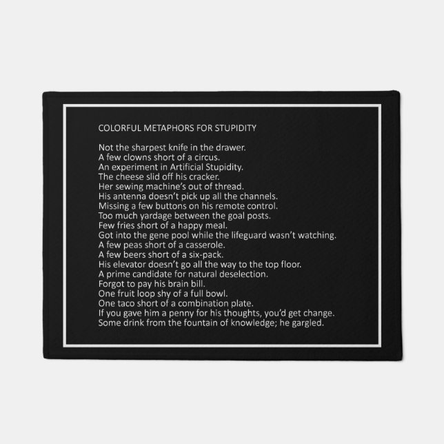 チャッ素晴らしクカスタムカラードアマット8 ドアマット (正面)