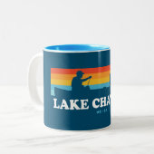 チャツゲノースカロライナ湖ジョージアカヌー ツートーンマグカップ (正面左)
