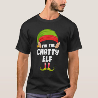 チャティおもしろい小妖精や小人マッチングファミリーグループPJクリスマ Tシャツ