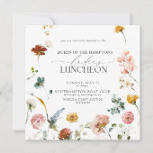 チャティエレガントリティランチガーデン花水彩 招待状 (正面)