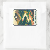 チャトガリバーサウスカロライナ色 長方形シール (バッグ)