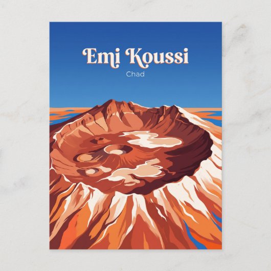チャドのエミ・クーシ火山 ポストカード (正面)