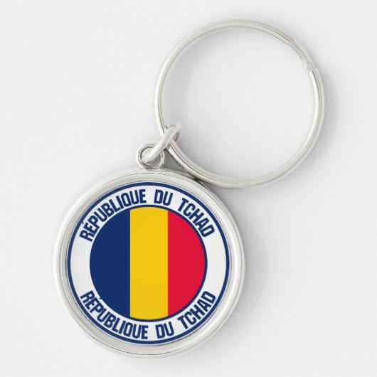 チャドの丸い紋章 キーホルダー (正面)