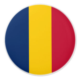 チャドの国旗 セラミックノブ