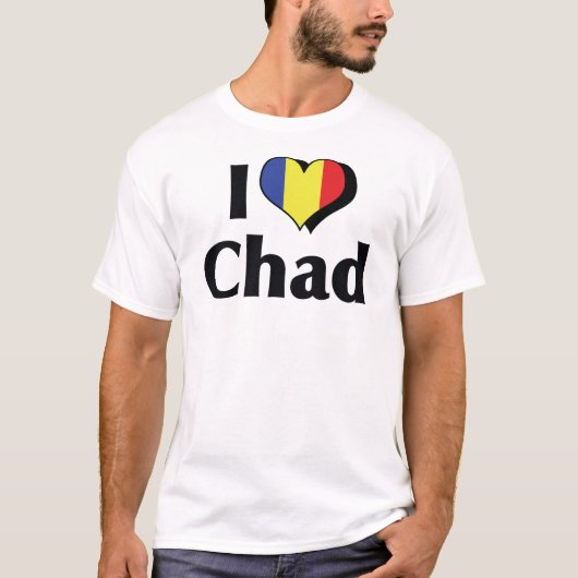 チャドの旗が好き Tシャツ (正面)