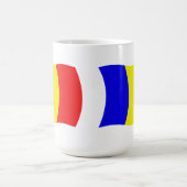 チャドの旗マグカップ コーヒーマグカップ (中央)